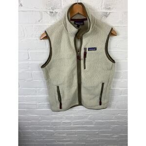Patagonia Men's Hike Outdoor Retro Pile Fleece Vest Full Zip Sleeve Size Small